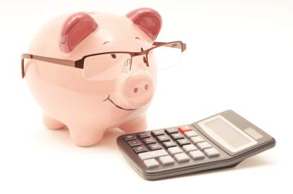 Piggy Bank with Calculator